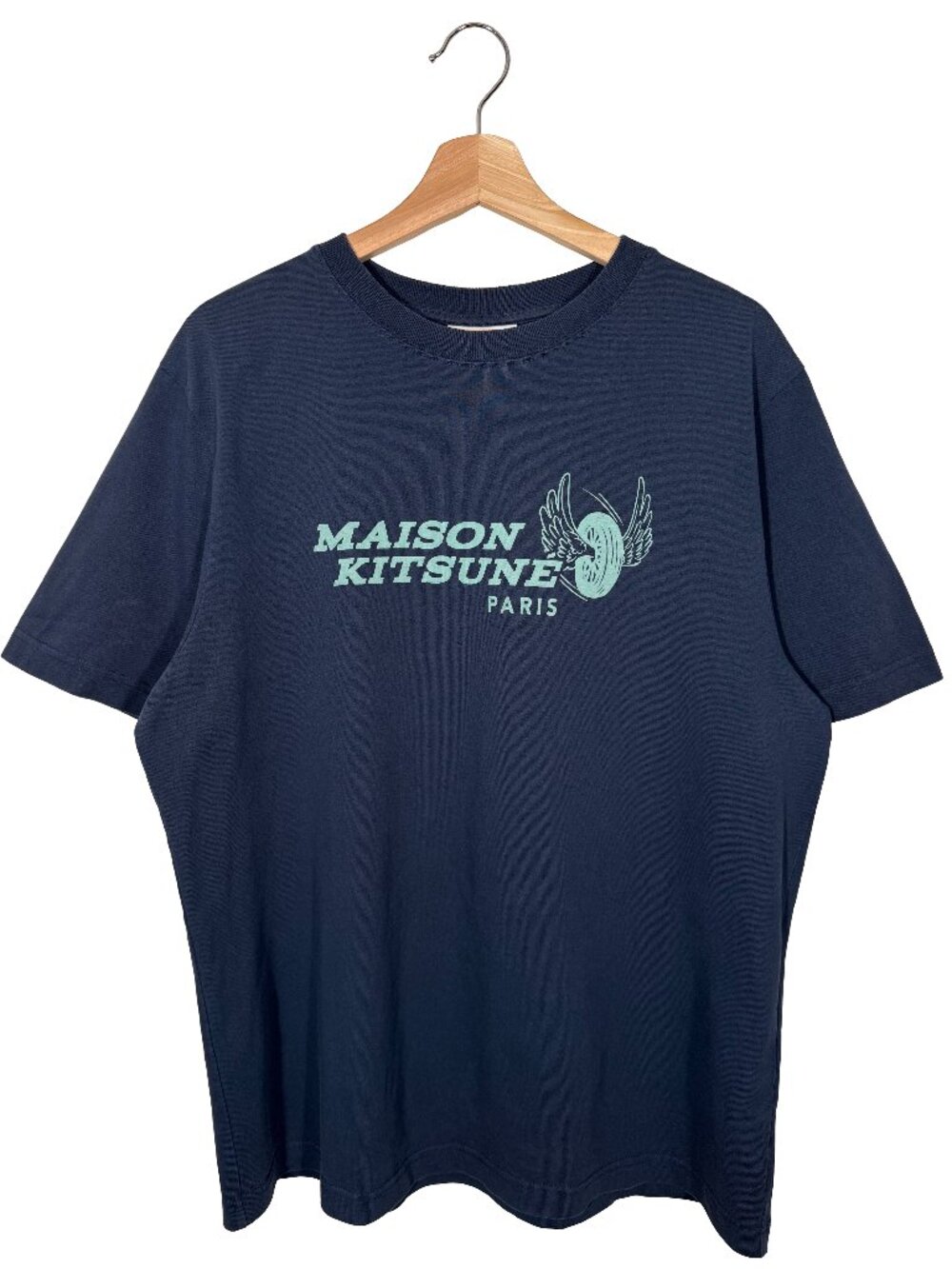 Maison Kitsuné Racing Wheels Comfort T-shirt Ink Blue men's size Medium